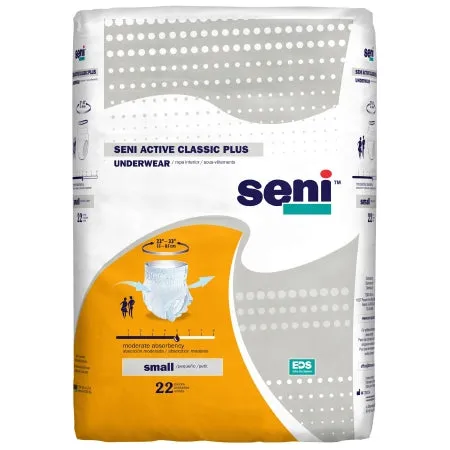 Underwear Incontinence Active Classic Plus SM 22-33" (22/Pack)