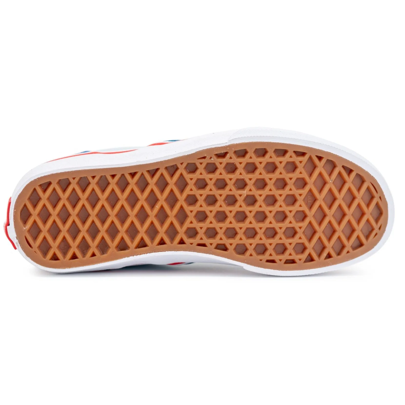 Vans Kids Slip-On - (Color Block) Baja Blue/High Risk Red