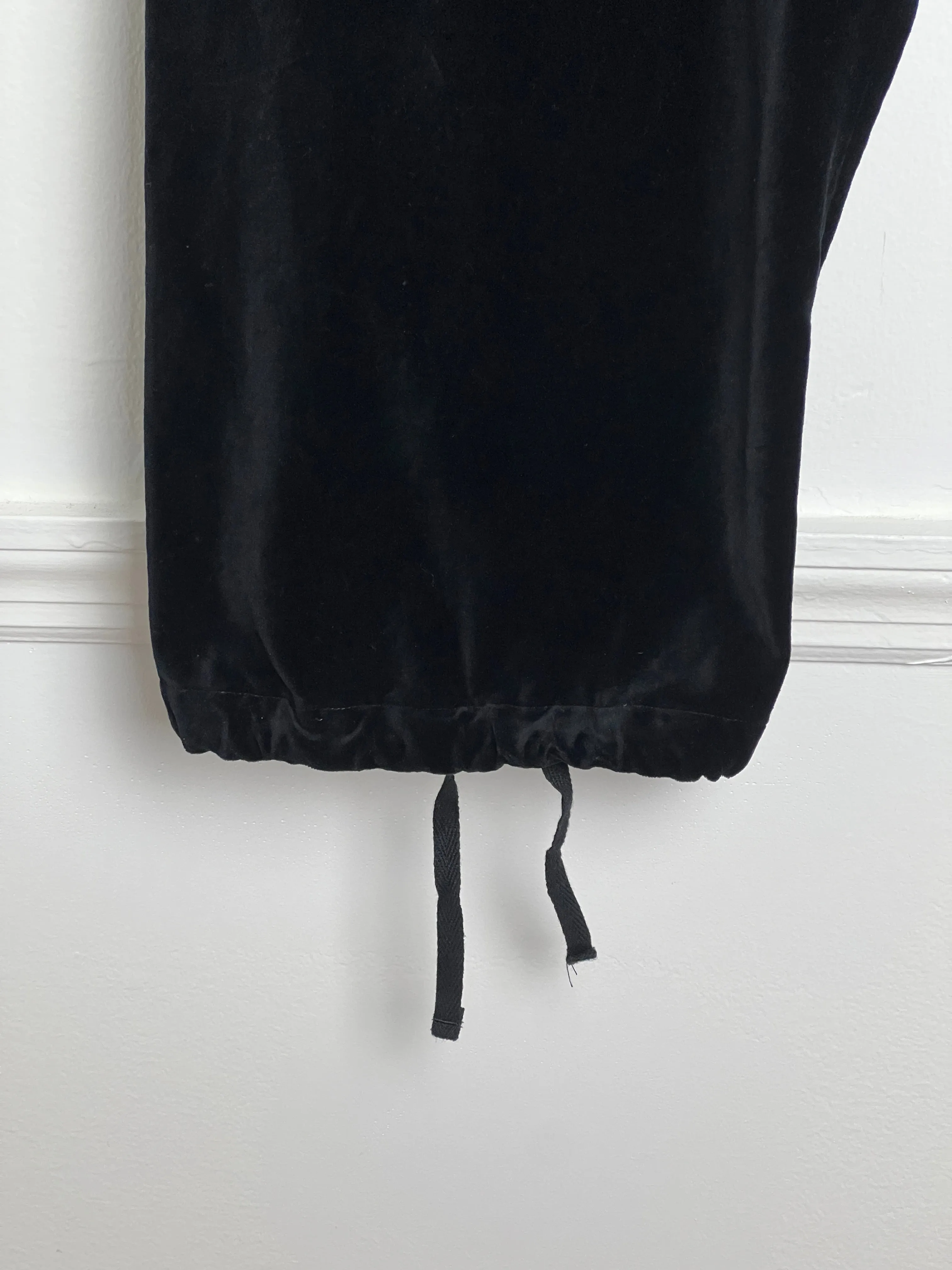 Velvet Wide Leg Jogger Sweatpants