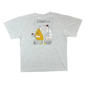 Vintage FALCON'S LEDGE Golf Cartoon Souvenir Novelty Graphic Henley Button T-Shirt