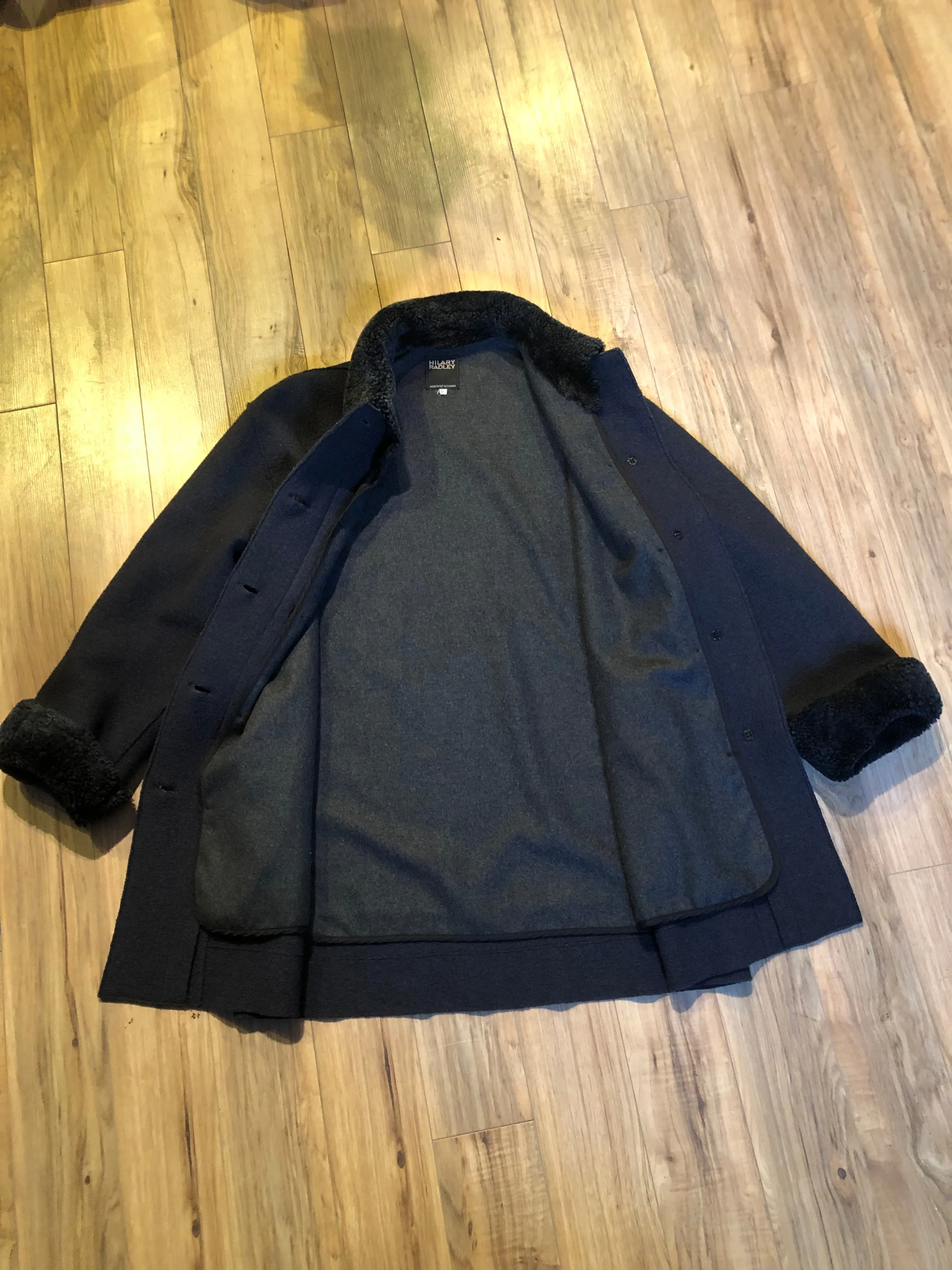 Vintage Hilary Radley Wool Coat, Made in Canada