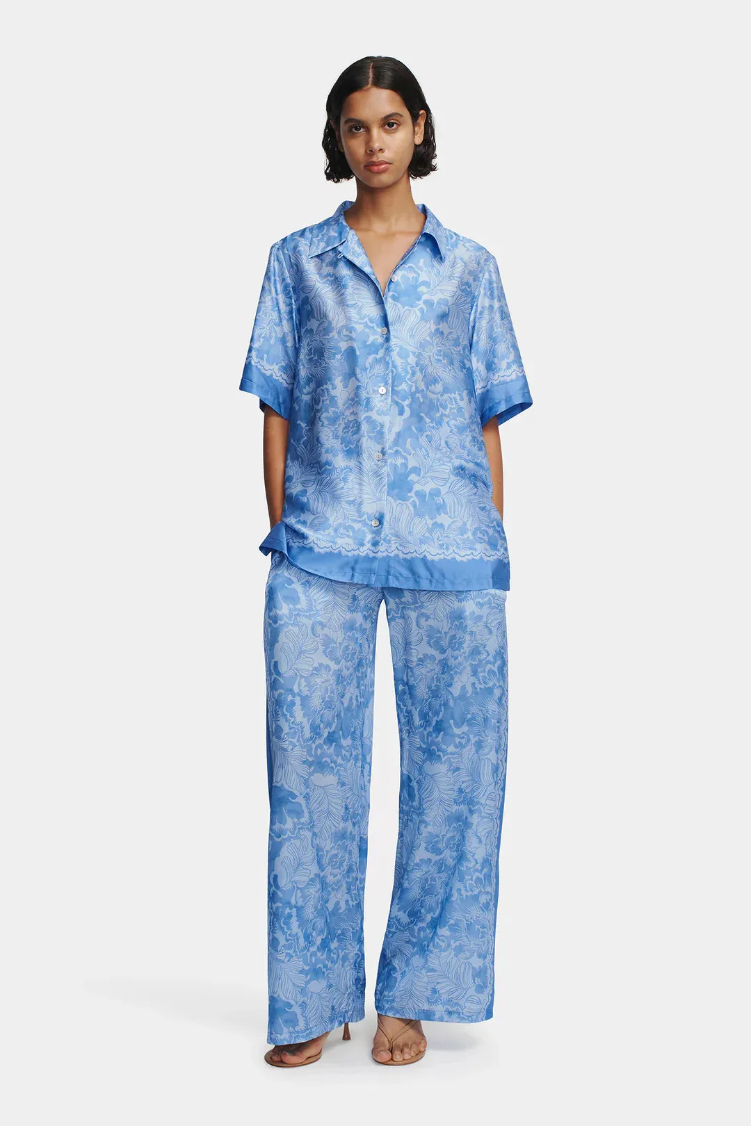 Zinnia Shirt -  Blue Crush